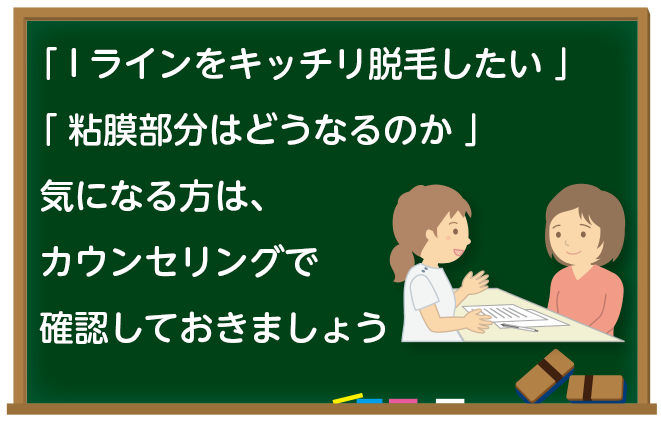 Iライン脱毛時のカウンセリングで聞いておきたいこと